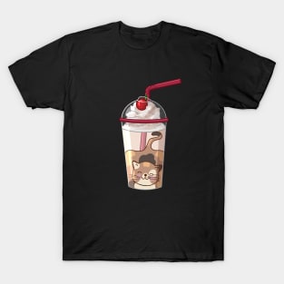 Adorable Cat Milkshake T-Shirt